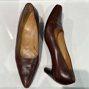 Bally Marni Brown Kitten Heels Made in Italy Sz. 7